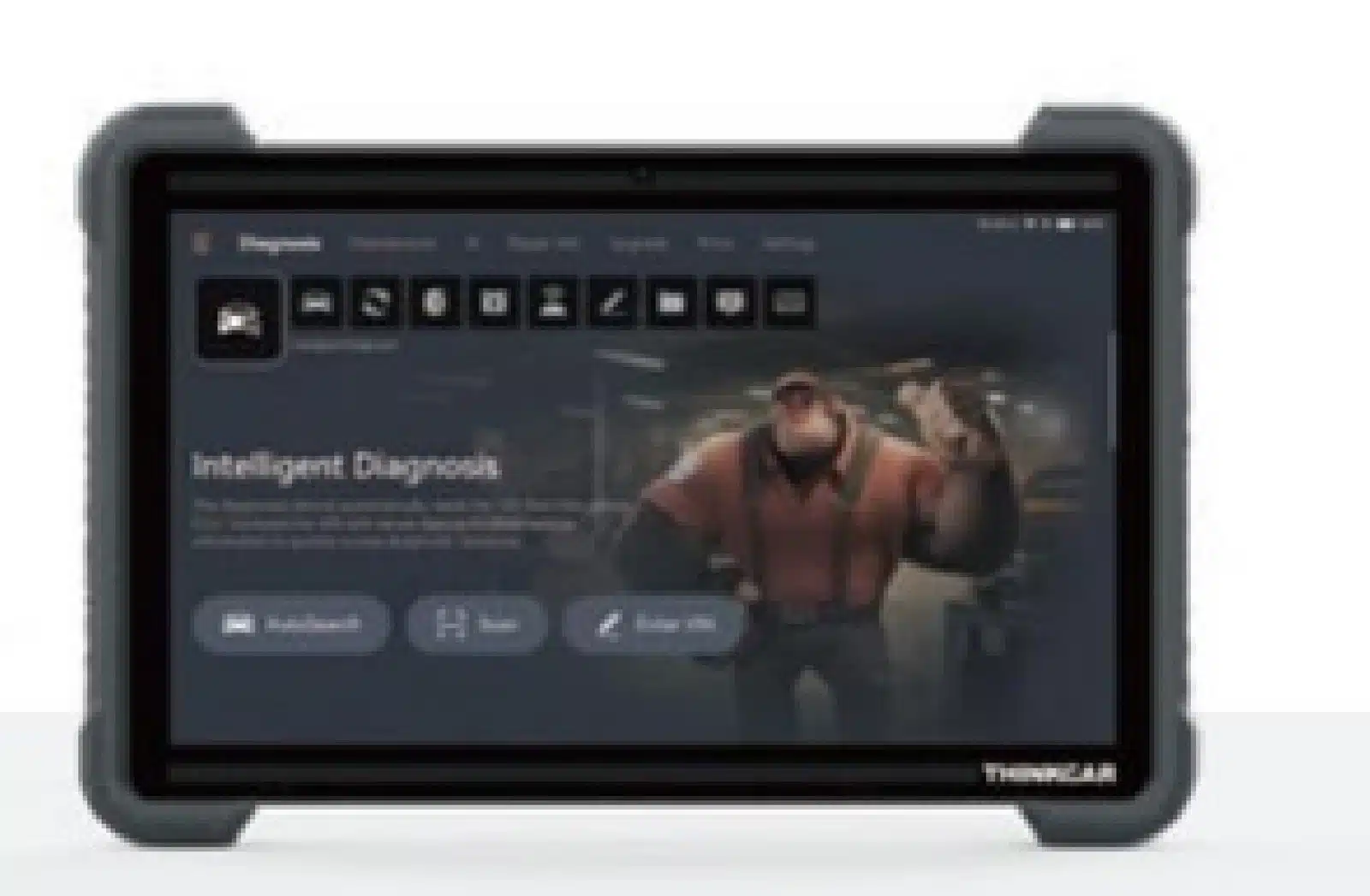 ThinkTool Euro 394 de frente, con la pantalla de diagnóstico inteligente