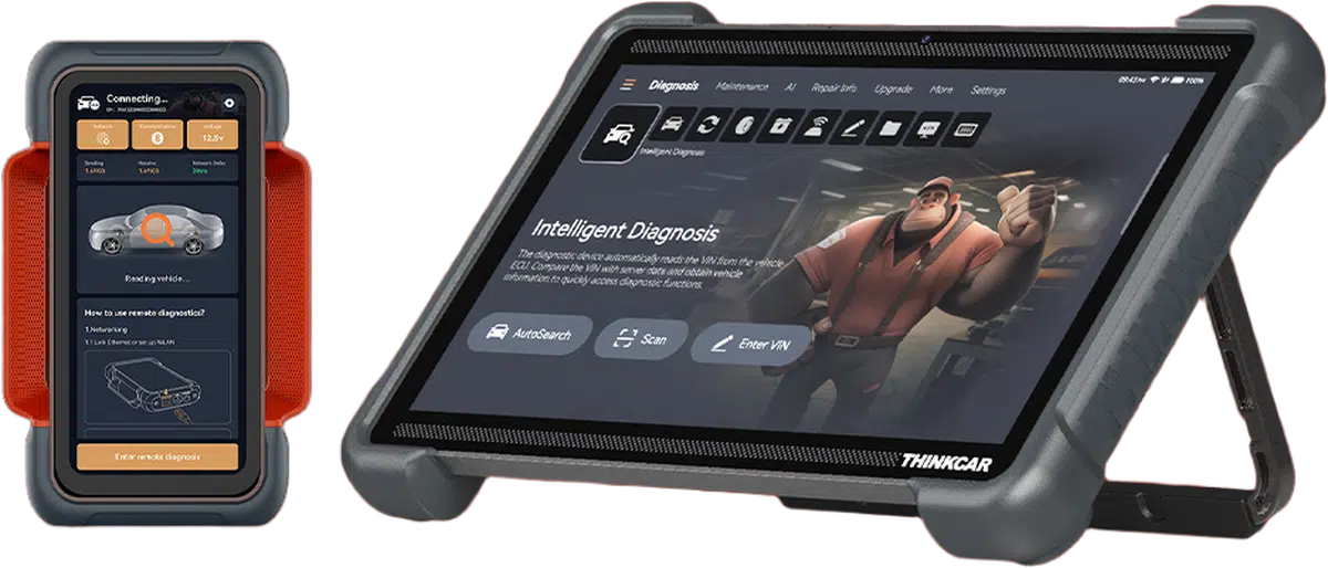 ThinkTool Euro 394 con la tableta de 12,1 pulgadas y el VCI ThinkLink PRO
